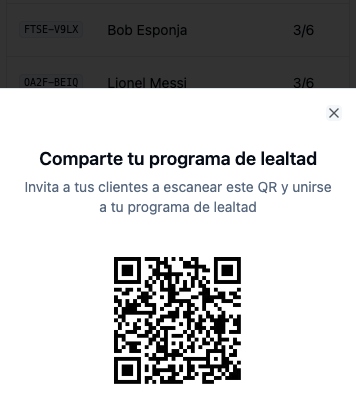 Compartir QR de programa